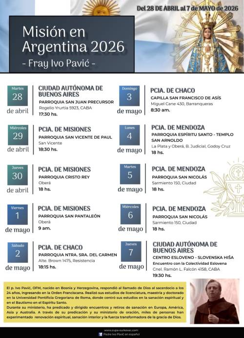 Treće misijsko putovanje u Argentinu