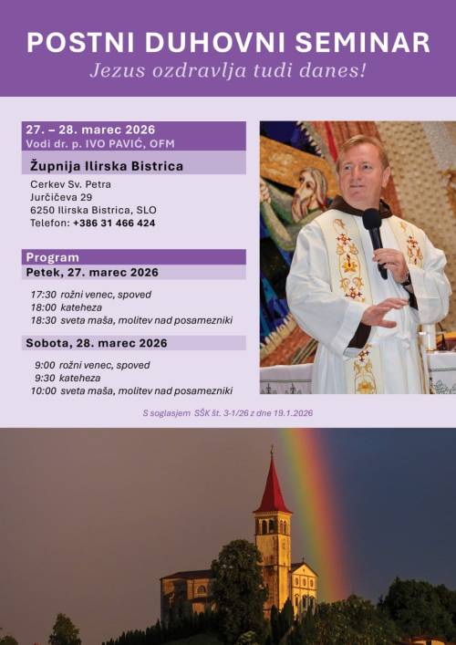 POSTNI DUHOVNI SEMINAR