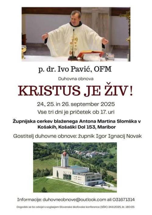 Duhovna obnova: KRISTUS JE ŽIV!