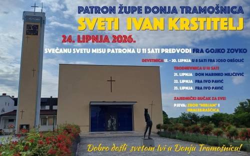 Patron župe Donja Tramošnica – sveti Ivan Krstitelj