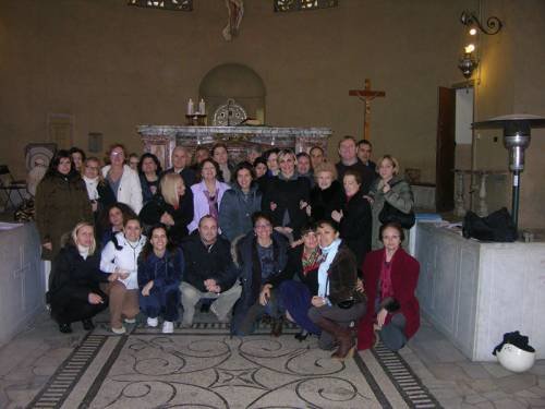 Fra Ivo s molitvenom zajednicom Padre Pio 24. 2. 2010. u crkvi Sv. Balbine u Rimu